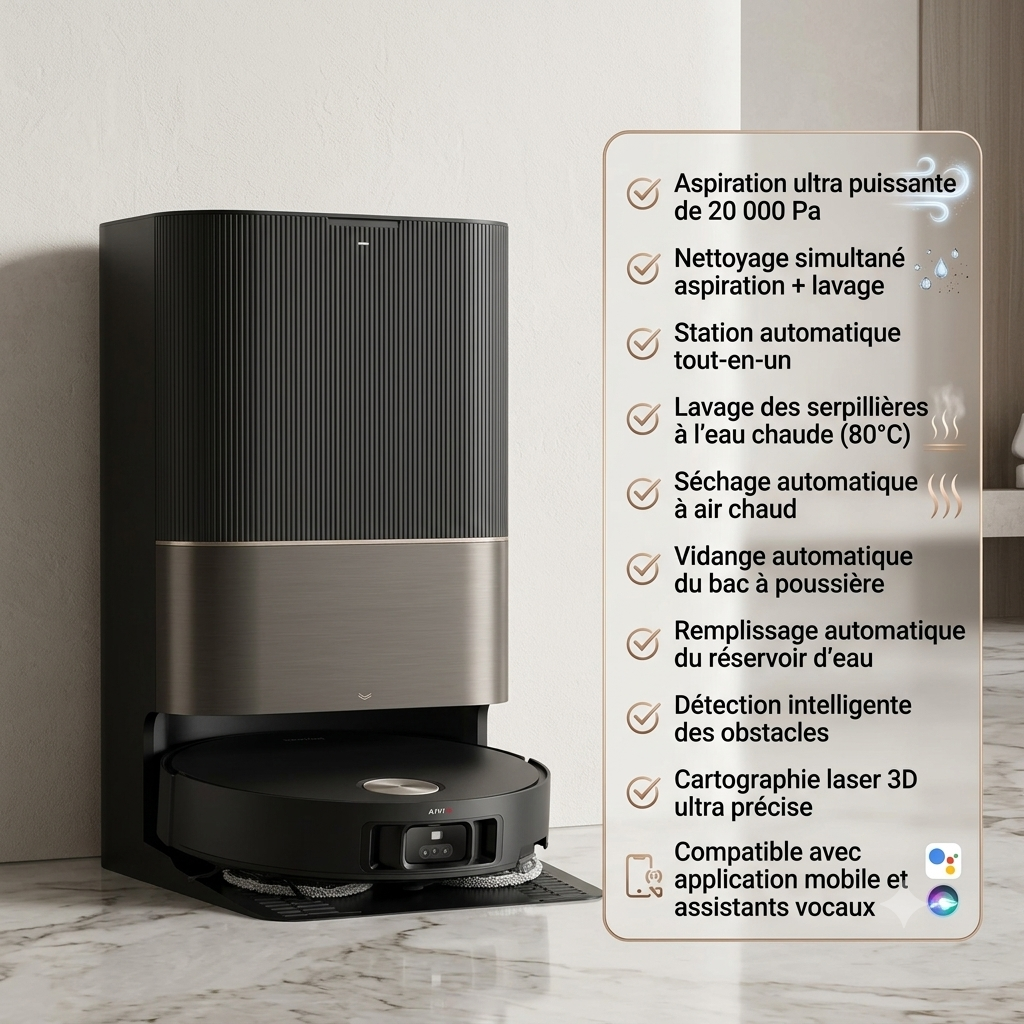 Robot Aspirateur Laveur X50 Ultra